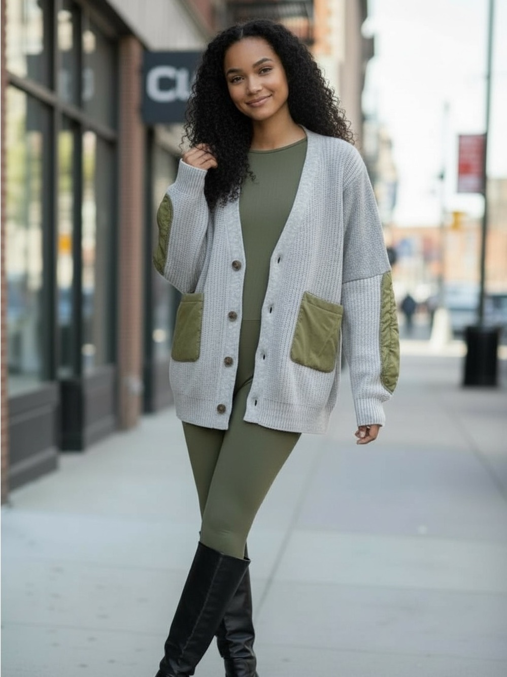Heavyweight Hybrid Knit Coat | Elevated Street Layer